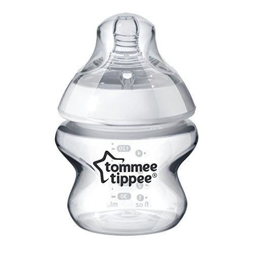 Image of Tommee Tippee Closer to Nature Baby Bottle | Extra Slow Flow Breast-Like Nipple with Anti-Colic Valve (5oz, 1 Count)