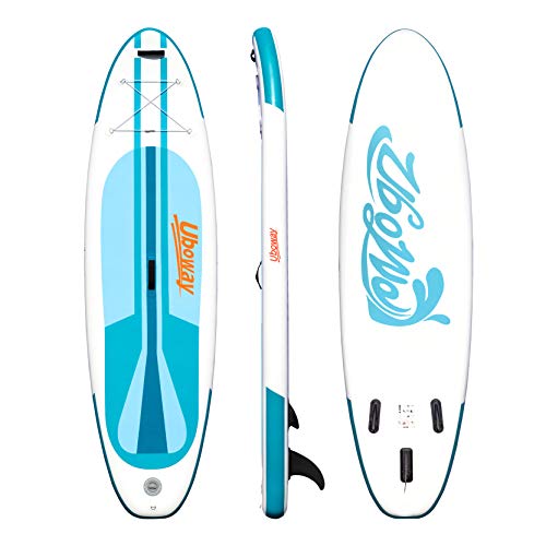 Inflatable Paddle Boards Stand Up: 10/11 feet SUP with Adjustable Paddle Backpack Pump Leash Fin Youth Adults Standup Paddleboard