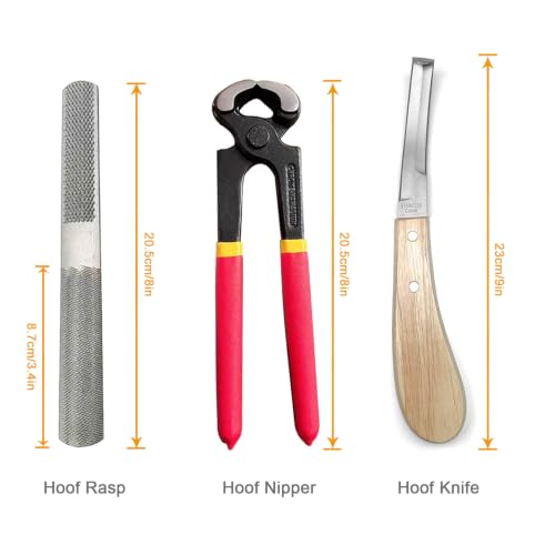 Image of 8.5 inch Farrier Tool Kit 7Pc, Hoof Trimmer for Goat Pig