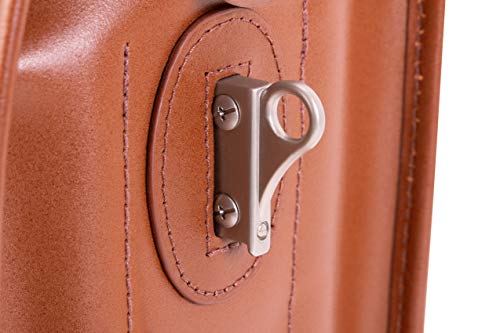 Mcklein, I Series, North Park, Full Grain Cashmere Napa Leather, 15" Leather Executive Laptop Briefcase, Brown (46554) #TOP4