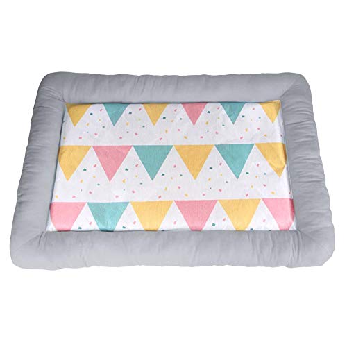 ペット ひんやりマット 夏対策ペットベッド 犬用 マット 犬 暑さ対策 グッズ 適合 子犬 老犬 介護 通気性 滑り止め 洗える 夏用キャリークッションベッド(S,グレー)のサムネイル