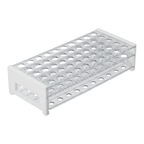 plastic test tube rack for 1518 mm tubes hole diameter is 187mm holds 50 detachable karter scientific 208u2 pack of 1