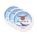 Avianca Airlines Vinyl Stickers 3 Pack 3 Inch