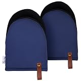 1 Pair Short Neoprene Mini Oven Mitts, Heat Resistant- Little Oven Gloves Pot Holder for Kitchen Coo