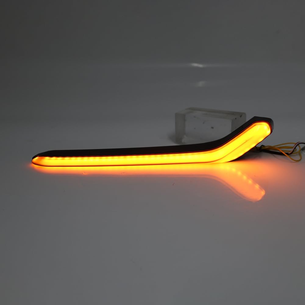 Cninba13 2 Pcs Front Fog Light Daytime Running Lights Driving Lamps ABS Black For Honda Civic Hatchback 2020-2021