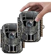 Trail Camera 2 Pack - 2024 Upgrade 36MP 2K Hunting Game Camera with Night Vision Motion Activated...