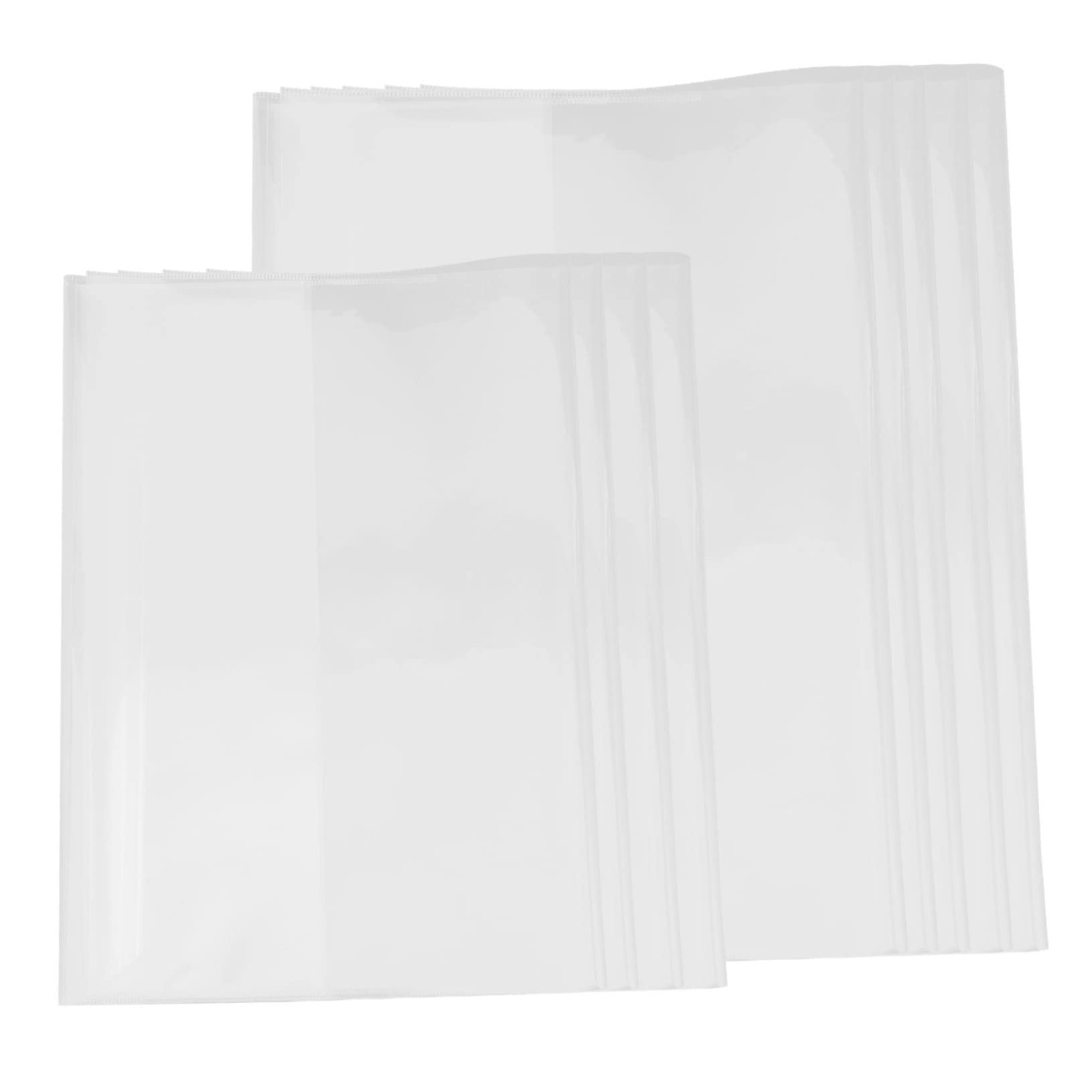 DOITOOL 80 Piezas Pack Protectores Transparentes para Libros Fundas Adhesivas Resistentes y Fáciles de Instalar para Cuadernos Escolares y Textos Cubiertas Protectoras Duraderas para