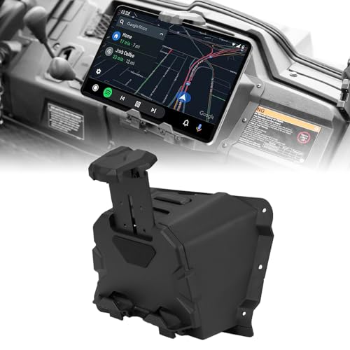 A & UTV PRO Tablet Holder for Honda Pioneer 700 2P 4P, Electronic Device GPS Phone Holder Mount with Extra Storage Box for Pioneer 700-2 700-4 2014-2024 Accessories, 1PC