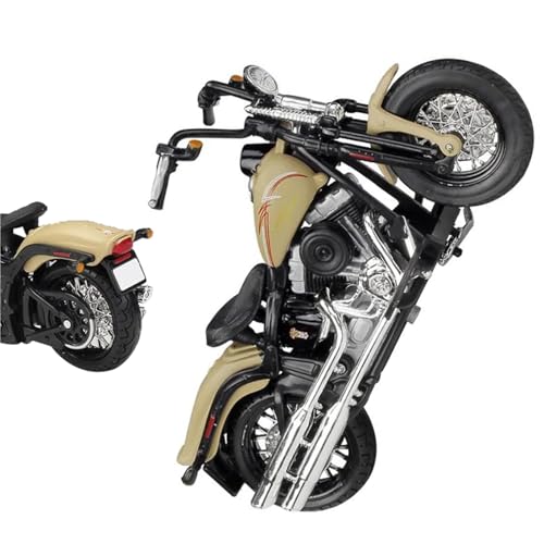Harley 2008 FLSTSB Cross Bones miniature 1:18 moto métal collection