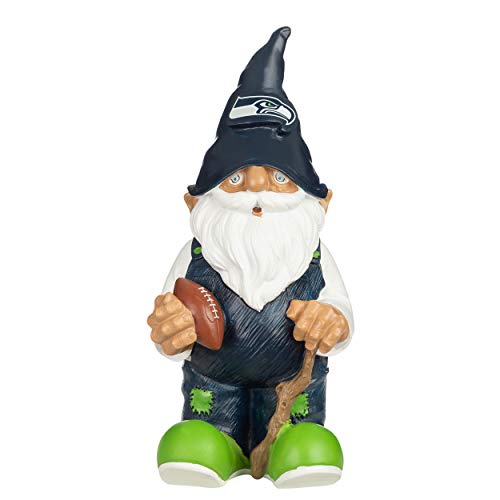 Image of NFL Resin 11.5 inch Team Logo Outdoor Garden Statue Gnome