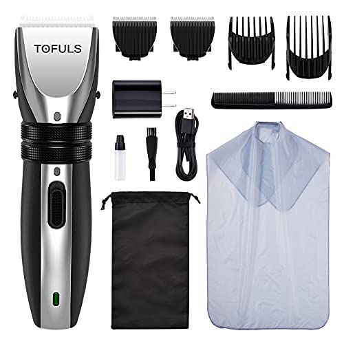Hair Clippers - Professional Hair Clippers for Men, Mens Hair Clippers for Hair Cutting, Electric Hair Trimmer with Haircut Kit, Rechargeable Precision Hair Cutting Kit for Barbers with Extra Blade