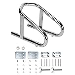 Extreme Max 5001.5763 Deluxe Chrome Motorcycle Wheel Chock-5.5" Wide