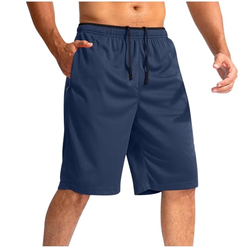Xiaojmake Men's Long Basketball Shorts with Pocket 11'' Quick Dry Gym Short Lightweight Below Knee Mesh Athletic Shorts