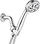 AquaDance High Pressure 6-Setting 3.5' Chrome Face Handheld Shower with Hose for the Ultimate Shower Experience! Officially Independently Tested to Meet Strict US Quality & Performance Standards!