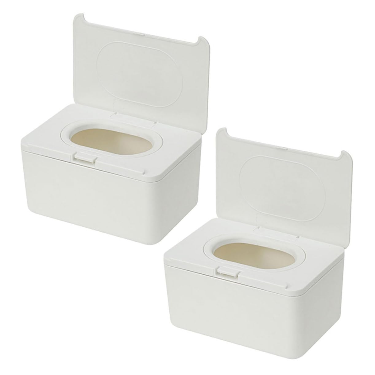 Gatuida 2pièces Boîte Distributeur Lingettes Réutilisable Contenant Rechargeable pour Maison Facile à Transporter et Ranger