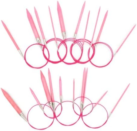 Miniatura 2 de Lykke Agujas de tejer circulares, agujas circulares fijas rubor, agujas de tejer - 40" (100cm) (0.079 inUS 0)