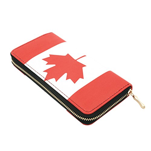 Premium World Country Flag City Print PU Leather Zip Around Wallet4