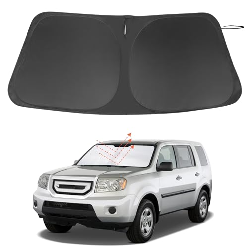 Windshield Sun Shade Custom Fit for 2009-2015 Honda Pilot SUV Accessories Foldable Sunshade Sun...