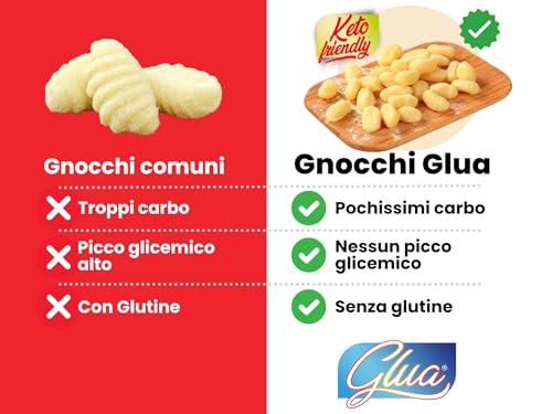 Gnocchi Keto Senza Glutine 250g | Low Carb, 4,75g Carboidrati per Porzione | Con Olio EVO