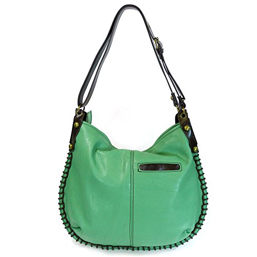 Chala Hobo Crossbody Large Tote Bag Sea Turtle Vegan Leather Teal Green Convertible #TOP1