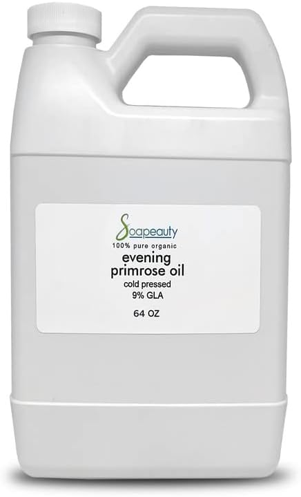 Soapeauty Aceite natural prensado en frío y filtrado en frío. Aceite de onagra contiene alto nivel (9%) de ácido graso esencial ácido
