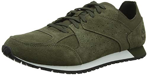Timberland Lufkin Oxford, Zapatillas Bajas para Hombre, Verde (Dark Green Suede), 43...