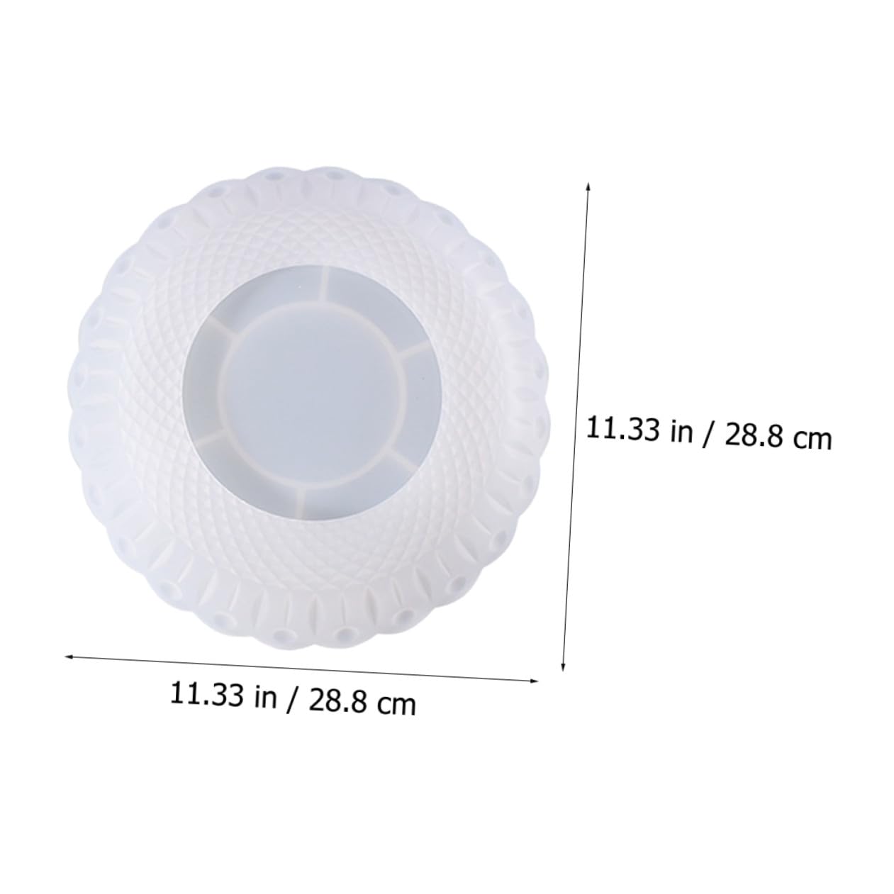 Moule en Silicone pour Plateau de Service Fruité, Grand Motif Dentelé