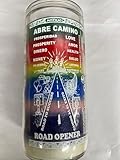 Road Opener/Open Road14 Day Unscented 7 Color Candle in Glass (Abre Camino)