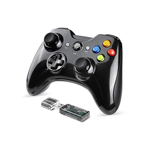 EasySMX Mando Inalámbrico, [Regalo Original] 2.4GHz Mandos PS3 Batería de Litio Incorporada, Gaming Controller Gamepad Joystick con Doble Vibración para Windows/PS3/PC/Android/Tablet/Andriod TV Box/TV