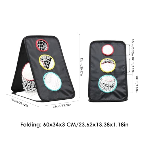 Filet de chipping portable et résistant double face pour entraînement de précision - 6