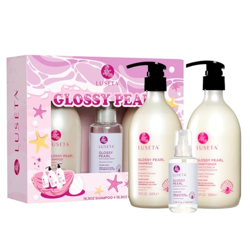 Image of Luseta Glossy Pearl Hair Care Set, Smooth & Shine for Dull Hair