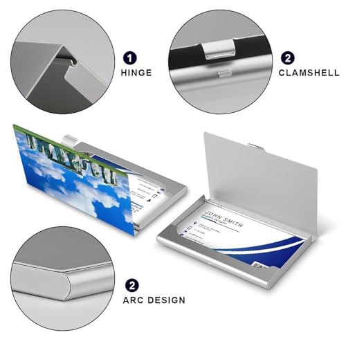 Mysterious Stonehengee in UK Business Card Case Pocket Card Holder Slim Card Wallet for Men Women4