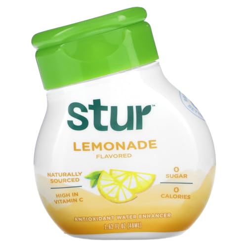 Stur Liquid Water Enhancer | Fruit Punch | Sweetened with Stevia | High in Vitamin C & Antioxidants | Sugar Free | Daily Hydration & Workout Recovery | Zero Calories | Keto | Vegan (1 Bottle)