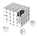 Wukong 81 Stück Neodym Magnete Extra Stark,5x5x5mm Starke Magnete Magnetkugeln mit Box,Würfel Kleine Magnete für Magnettafel,Glasmagnettafel,Kühlschrank und Handwerkliche Herstellung.
