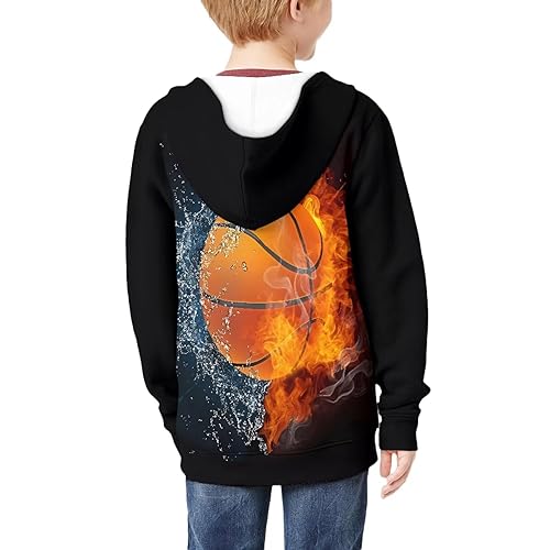 Teenage Boy Hoodies Keep Your Boy Warm and Cozy This Winter Fashion Crew Neck Zipper Hooded 6-16 Years4