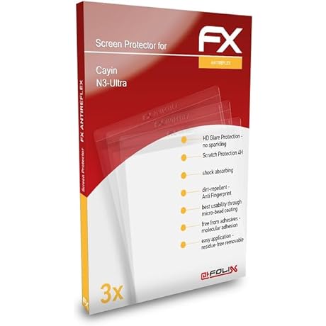 Cayin N3 Ultra Screen Protector - Anti-Reflective and Shock-Absorbing FX Film