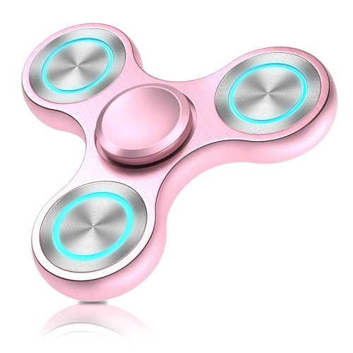 Image of Fidget Spinners Toy, Metal Stainless Steel Bearing High Speed 4-8 Min Spins, EDC ADHD Stress Anxiety Relieves Fidgets Finger Toys, Spinner Toys for Kids and Adults