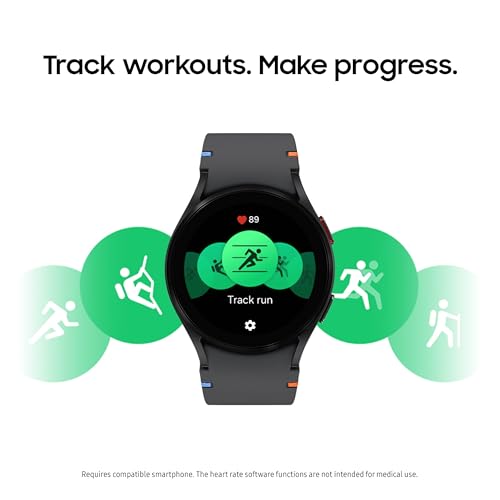 Samsung Galaxy Watch FE 40mm LTE AI Smartwatch w/Fitness Tracking, BIA Sensor, Personalized HR Zones, Heart Rate Tracker, Sleep Monitor, 2024, Silver [US Version, 1Yr Manufacturer Warranty]