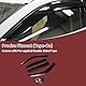 HEROFFIX 1 Set Fensterabweiser für Subaru Forester 2009-2013 Seitliche Fensterabweiser Schwarz