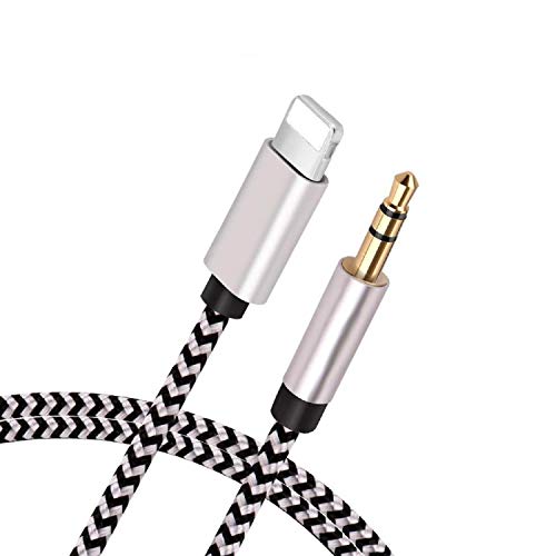 [Apple MFi Certified] iPhone to 3.5mm Car AUX Stereo Audio Adapter, Lightning to