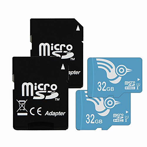 Speicherkarte 32GB Micro SD Card Class10 2er Pack mit Adapter für Smartwatch/Telefon (U1 32GB-2Pack)