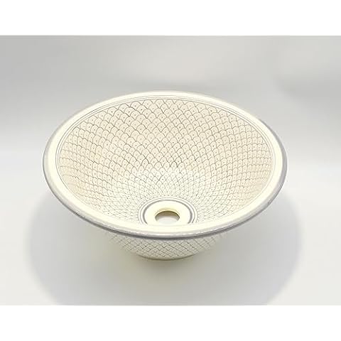 Hand Painted Moroccan Ceramic Bathroom Sink Basin Cover