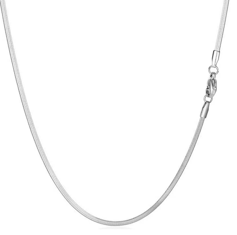 アクセサリー TOMWOOD Herringbone Chain Silver 20.5 TOMWOOD Herringbone Chain Silver 20.5 Tom Wood - Curb Chain M