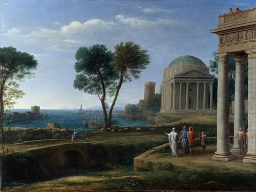 Tableaux Paysage Claude Lorrain Énée à Délos pour habiller un grand mur vide 60x90cm