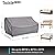 VARIETYFACE Patio Furniture Covers for Sofa Waterproof, Outdoor Bench Cover Tear Resistant, Fits up to 88W x 40D x 33H inches, Grey