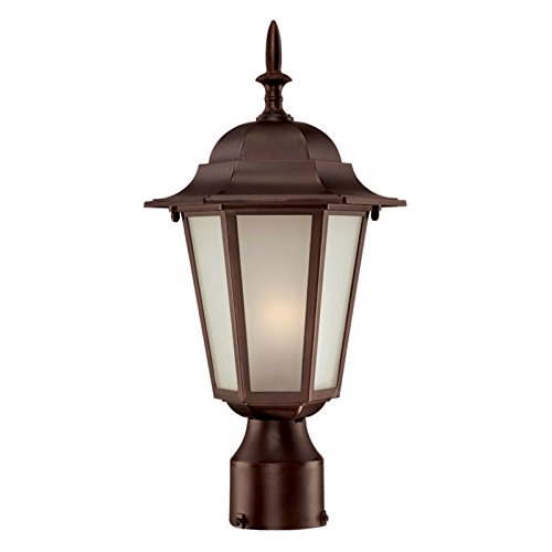 Acclaim 6117ABZ Camelot Collection 1-Light Post Mount Outdoor Light Fixture, Architectural Bronze - Thumbnail 2