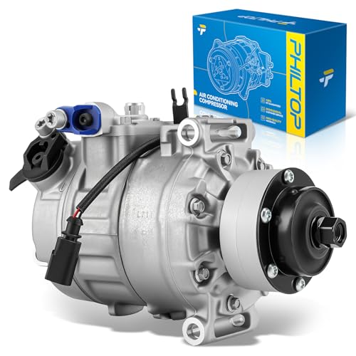 Image of PHILTOP Air Conditioner AC Compressor for Audi A6 Quattro 2005-2007,2008-2011 4.2L,A8 Quattro 07-08,10-12,09 4.2L,S5 08-09,10-12 4.2Liter,S4 04-09,R8 08-12,14-15,Q7 07-10 4.2Liter,RS5 13-15,RS4 07-08