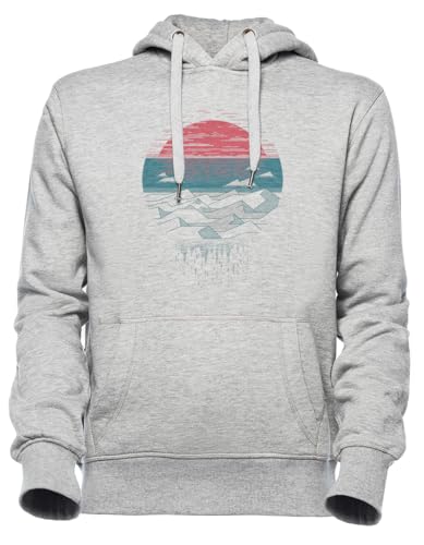 Sweat à capuche homme et femme gris Luxogo The Great Thaw hoodie unisexe