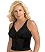 Exquisite Form Women's Original Long Line Posture Bra 5107565, Black, 38B