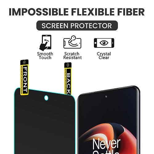 Image of FIRST MART TPU Screen Protector for OnePlus 11r / Oneplus 11 - Unbreakable Membrane Protection, Case Friendly Coverage, Bubble-Free, Edge to Edge Coverage [ 1 Pack]